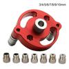 Woodworking Hole Drill Positioner Locator Tool with Drill Bushings Multipurpose