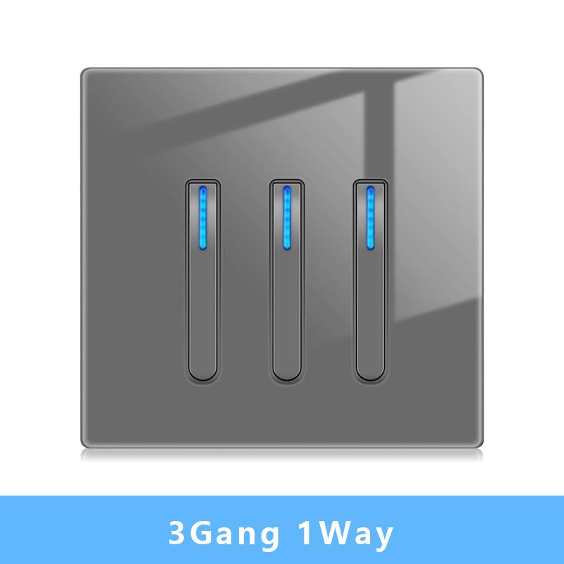 Настенный выключатель света Панель светодиодных индикаторов UK EU FR Универсальная электрическая розетка USB Фортепианные клавиши Самовосстанавливающиеся настенные выключатели Телевизор Компьютер