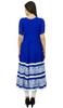 Bimba Женский длинный расклешенный Anarkali Kurti Blue Georgette Designer Kurta Indian Party Wear