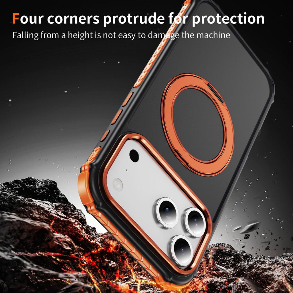 Для iPhone 17 Pro Чехол Совместимый с MagSafe Приятный на ощупь Амортизирующий TPU+PC Чехол для телефона