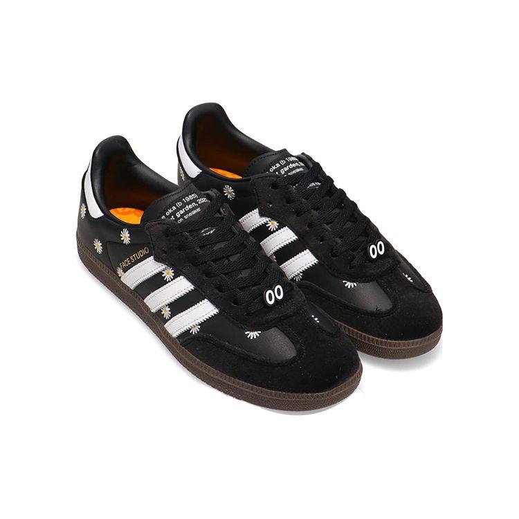 Atmos x FACE x adidas Samba OG Кроссовки Унисекс с вышивкой «Маргаритки» Черный Основной черный Обувь Белый H03848