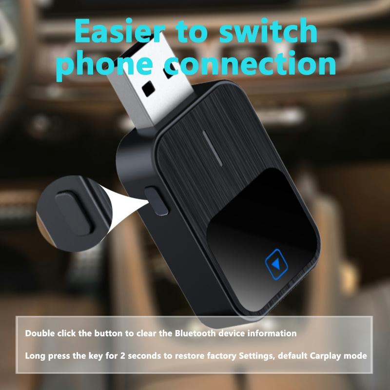 BT 5.1 Mini проводной беспроводной 2 в 1 AI Box Carplay 5G Wif и Bluetooth 5.0 Android Auto Plug and Play неиндуктивное соединение