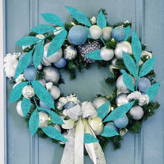 20 шт., искусственные листья, цветы, сверкающие, не требуют воды, реалистичный вид, простота в уходе, имитация листьев