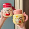 Керамическая кружка с крышкой Крошка Сяосинь, Высококачественная кружка для питья, Подарок на день рождения для девочек, Подарочная коробка для девушки.