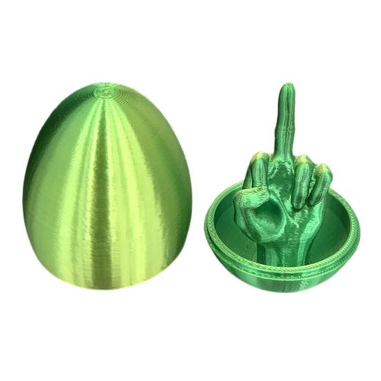 Пасхальное яйцо, розыгрыш со средним пальцем, подарок для мужчин и женщин, 3D-печатное грубое яйцо, шутка, веселый сюрприз, подарок, уникальная игрушка для взрослых