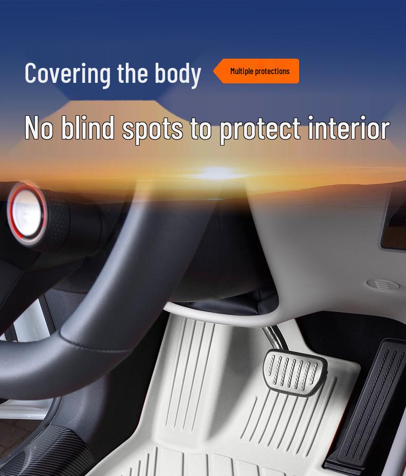 Waterproof TPE Car Floor Mats for Modern Verna 16-20 & Verna RV 17-18 Models