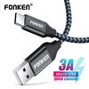 FONKEN USB Type-C Cable Quick Charge USB C 2.0 Phone Cable 3A Fast Charging Data Cord  Mobil Cables