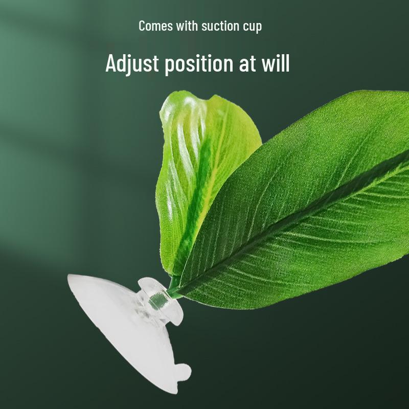 Lotus Leaf Resting Bed for Fish Tanks - Simulated Aquatic Plant Decor