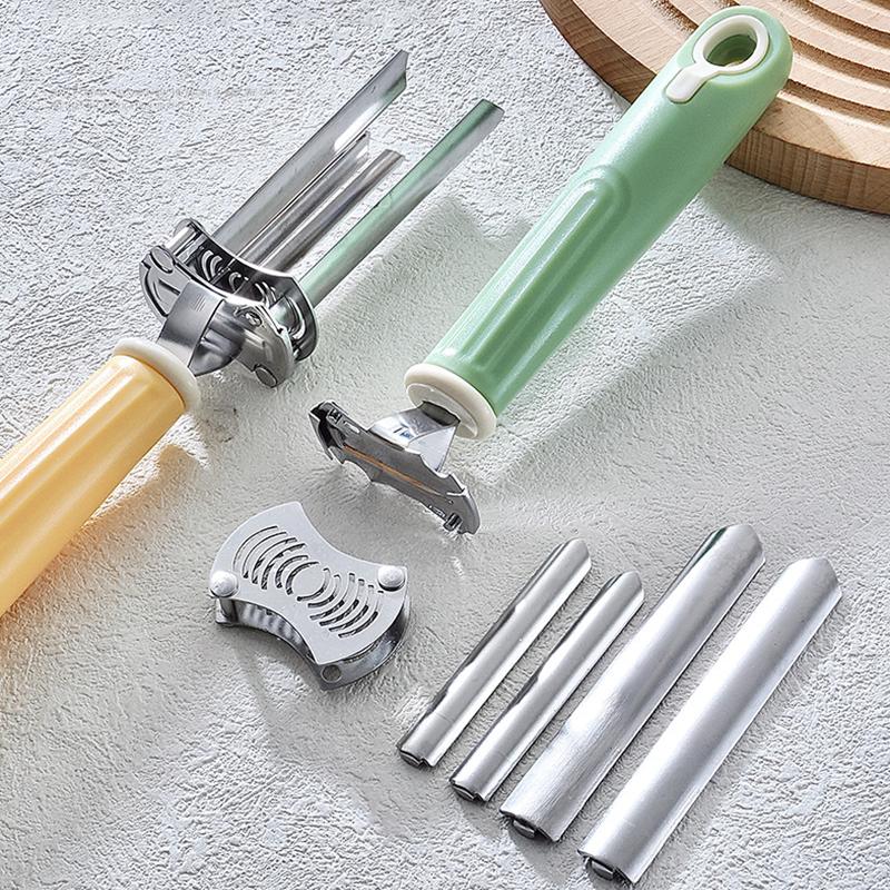 Регулируемый инструмент для удаления сердцевины фруктов и овощей, Модернизированный нож для болгарского перца 2-в-1 и удалитель семян, Для удаления сердцевины фруктов и овощей