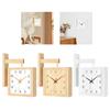 Double Sided Corner Wall Clock Numeric Marks Modern Birthday Gift Non Ticking Silent for Office Cafe Kitchen Hotel Dining Room