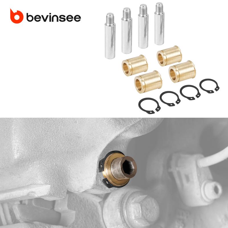 BEVINSEE Brake Caliper Guide Bushings & Slider Pins for BMW E39 E34 E28 E30 E36 E46 E90 E91 E92 E93 E24 E32 Z3 Z4 E85/E86 E89