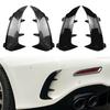 2Pcs Carbon ABS Car Rear Bumper Splitter Spoiler Canard Air Vent For Mercedes Benz W177 A-Class A200 A220 A35 2018-2021 2022