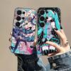 Чехол для телефона Hatsun M-MikuES Anime для Samsung S 24 Fe 25 Ultra Plus 20 Lite 21 30 22 23 24 22 Ultra 5G Fundas