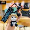 Оригинальный брелок-соломенная шляпа Panda Friends: Милый кулон для рюкзака и подарок