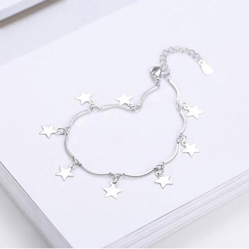 ANENJERY Браслеты с кисточками и листьями в форме бабочки, браслеты для женщин и девочек, регулируемый браслет