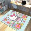 1 шт. Цветочный коврик Hello Kitty - Милые бабочки и цветы Ковер для декора комнаты | Идея подарка Hello Kitty | Коврик под офисный стол | Уличный коврик Rugz102