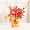 2026 Chinese Wealth Fruit Pot Decoration Chinese New Year Desktop Ornament Spring Festival Gift Decor Blessing Flower Bucket