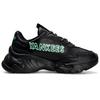 MLB Big Ball Chunky A Neon Leather Fashion Sports Non-Slip Wear-Resistant Low-Top Dad Shoes Unisex sneakers Black 3ASHBCN3N-50BKS