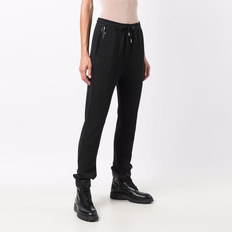 Moncler FW21 Casual Logo Sports Trousers Women bottoms Black H2-093-8H00012-809LC-999