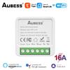 AUBESS Tuya 16A MINI Wifi Switch DIY 2-сторонний пульт дистанционного управления Таймер Реле Автоматизация для умной жизни для Alexa Google Home Alice