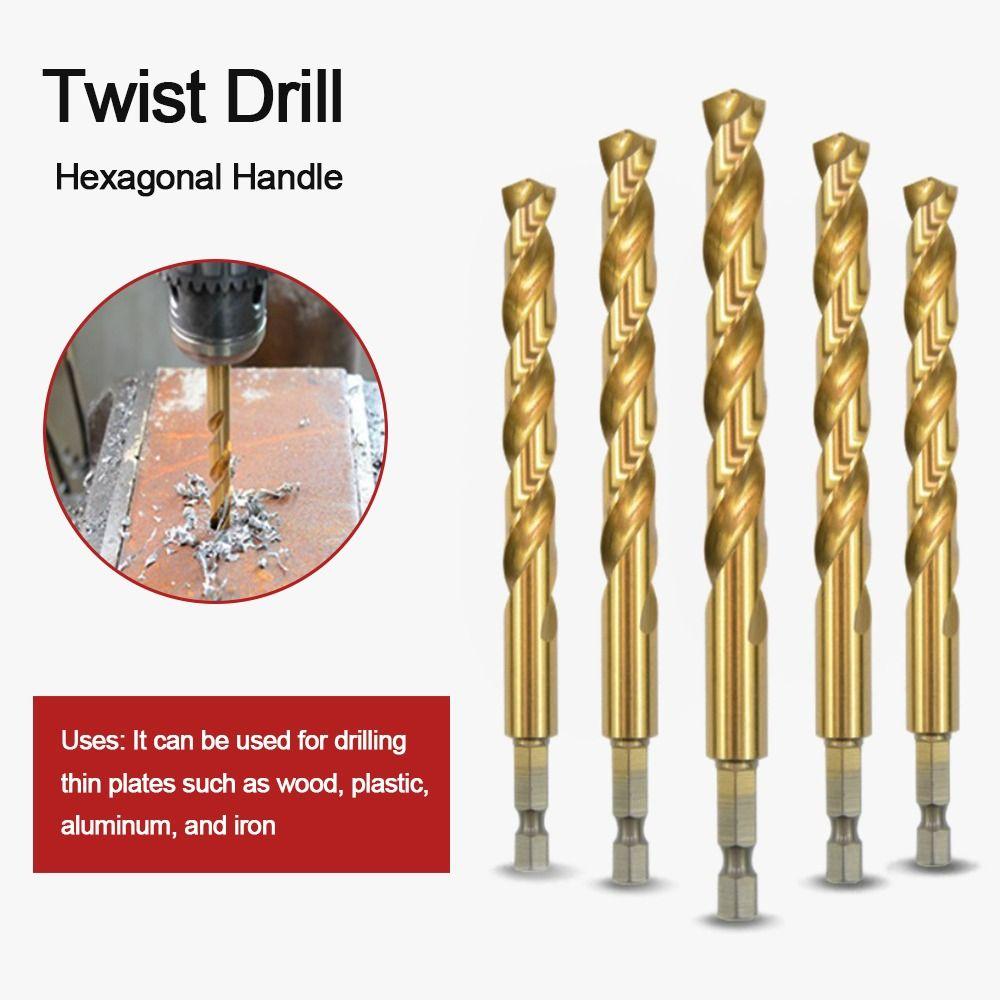 High Quality 1.5mm-10.0mm 1/4 Hex Shank High Speed Hexagonal Handle Twist Drill Drill Bit Set