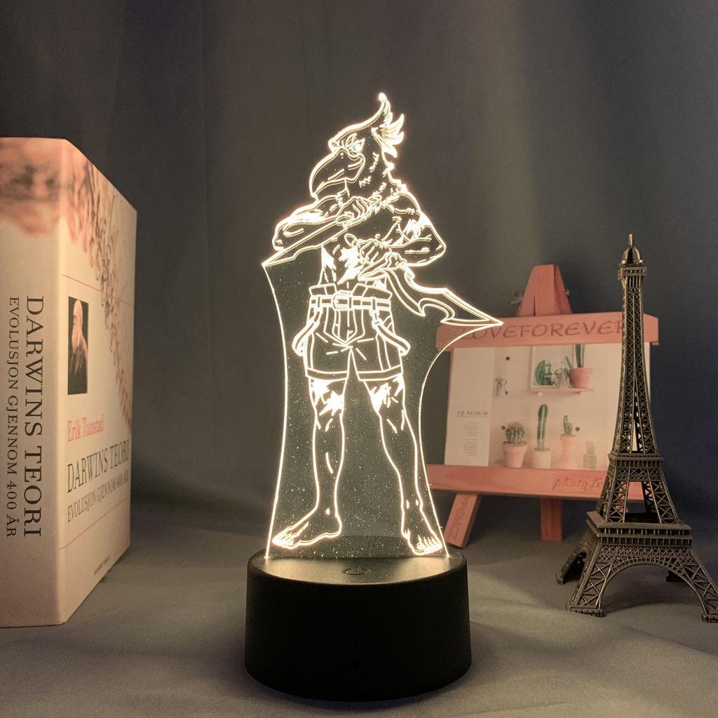 Аниме Shangri-La Frontier Night Light Emul Sunraku Figure LED Bedside Lamp Товары для фанатов