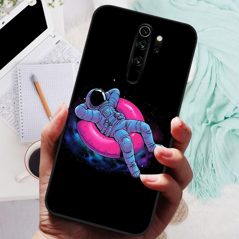Чехол для телефона Xiaomi Redmi Note 8 Pro, силиконовый, милый, черный бампер, мягкий ТПУ, чехол-бампер для Redmi Note8 Pro 8Pro, задняя крышка, Fundas