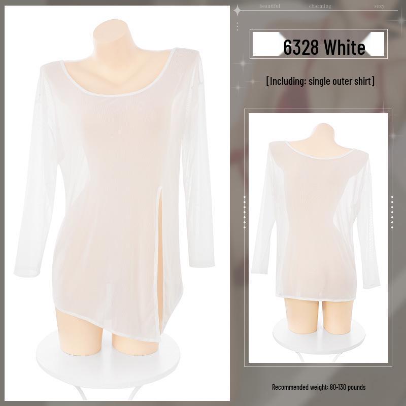 Alluring Sheer Long Sleeve Beach Cover-Up – Plus Size Available