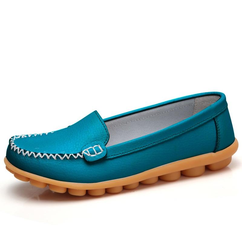 Модные женские туфли Zanpace из натуральной кожи, женские мокасины, мокасины для мам, мягкие повседневные женские туфли для вождения, балетки, туфли на платформе