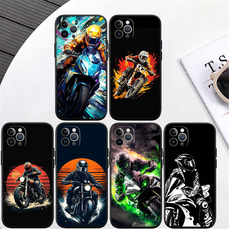 MH92 Чехол-накладка для телефона для мотоспорта для iPhone 7 8 11 12 13 14 15 16 17 16E XS Pro Max XR X SE Air