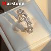 Marstone 3MM Full Moissanite Diamond D VVS1 Moissanite Band женские обручальные кольца 925 Sliver 18k Gold Set Rings Top Quality New