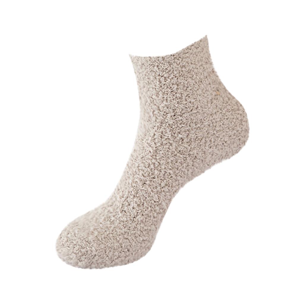 (Projector)Women Fuzzy Cozy Slipper Socks Warm Soft Winter Plush Home Sleeping Socks