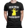 Мужские футболки Duck Pew Pew Madafakas Винтажные футболки из чистого хлопка Футболки с коротким рукавом Футболки с круглым вырезом Одежда Большой размер