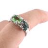 Кольцо для пальца с огранкой в виде овала, очаровательная зеленая богатая лягушка, аксессуары, ювелирные изделия, свадебный подарок на день рождения