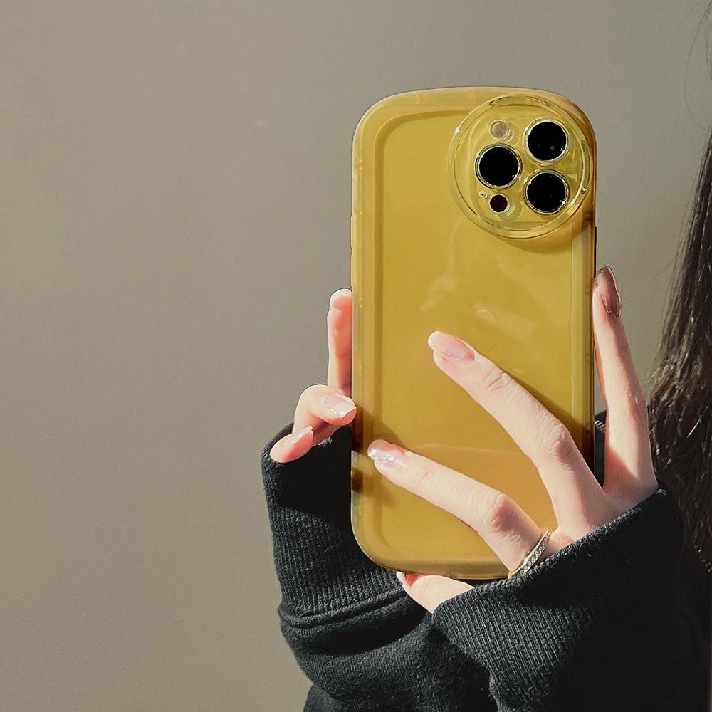 Прозрачный однотонный 14 для Iphone13promax Чехол для iPhone 11 Полностью закрывающий 16 Мягкий 15 Для пары 12