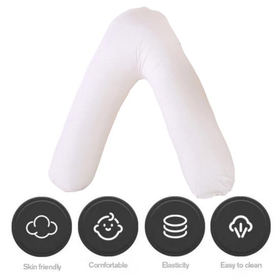 Подушка для кормления беременных со съемным чехлом, ПП хлопок, полностью заполненная спина, плечо, шея, ортопедическая V-образная подушка