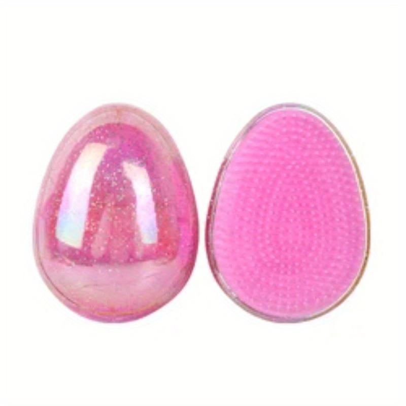 Мини-щетка для распутывания волос, круглая форма, яйцевидная массажная расческа для кожи головы, расческа для спутанных волос, салонная парикмахерская, расческа для укладки волос, дорожная расческа