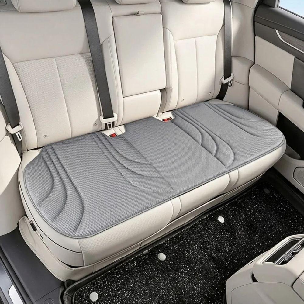 Seaweed Fiber Fabric Car Seat Cushion Anti Slip Bottom Thick Latex Filling Auto Seat Cover Breathable Material