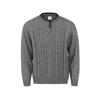 Kisko Autumn and Winter American-Style Henry Collar Hand-Stitched Cable Knit Sweater for Men and Women, High-End Casual Warm Knitwear