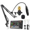 BONKYO F998 Karaoke Set for Home DJ and Live Sound Card with Voice and Audio Mixer for Live Streaming and Home Includes Japanese DJs, Mixer, Changer,