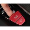 Red Aluminum Alloy Car Electronic Handbrake Button Cover Trim For Volvo XC60 19+
