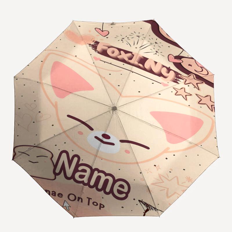 Personalized Name K-Kpop Team Print Umbrella - Automatic Open/Close, Eight-Rib Durable Frame, Automatic Folding Umbrella