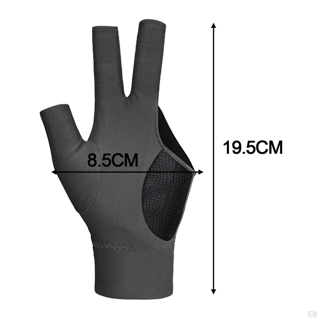 Бильярдные перчатки с 3 пальцами, прочные профессиональные перчатки для левой руки, снукерный кий, перчатки для бассейна
