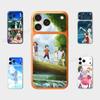 Аниме Анохана Для iPhone 17 Pro ProMax Защитная Декоративная Наклейка на Заднюю Панель Задняя Крышка