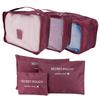 Набор из 6 шт. Сумка для хранения, сумка для сортировки одежды, органайзер для упаковки багажа и чемодана для путешествий