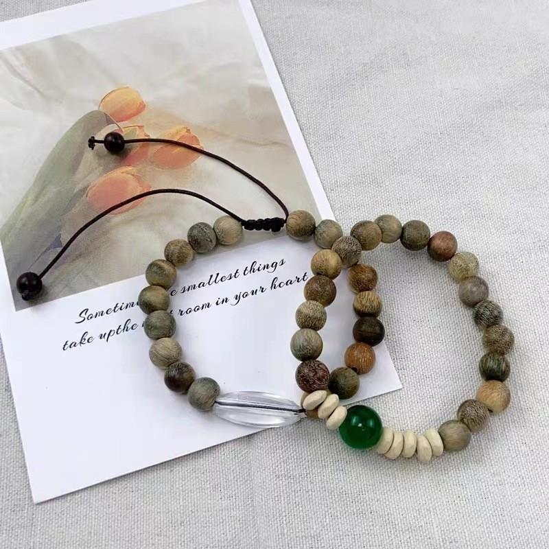 Chic Blue Beaded Bracelet For Couples Copper Material With Finish Plated