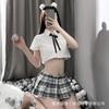 Забавный Студенческий Наряд Раздельный Сексуальный Забавный JK Униформа Соблазн Косплей Маленькая Грудь Чистая Мягкая Девушка Забавный Костюм