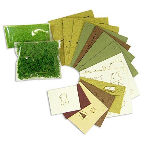 Sankei Набор для бумажного моделирования Studio Ghibli Mini Принцесса Мононоке Сан и Волк MP07-45