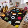 Музыкальный ретро ковер, виниловый ковер для пластинок, классический музыкальный ковер для виниловых пластинок для спальни, гостиной, кухни, игровые коврики, домашний декор