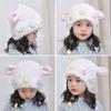 Cute Lamb Ears Plush Children's Hat Women's Autumn and Winter Warm Ear Protection Colored Straps Parent-child Hat